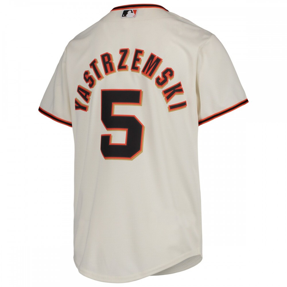 Mike Yastrzemski San Francisco Giants Youth Alternate Replica Player Jersey - Cream-Pro Kit Vault | Brand New 26/27 Sports Jerseys